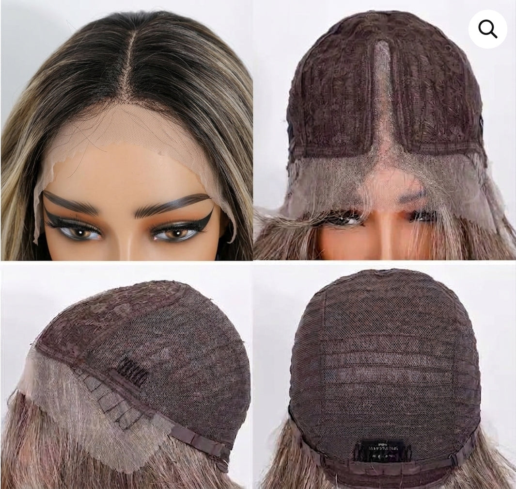 Giselle | Tiger Tail – 24" Swiss Lace Front Luxury Wig
