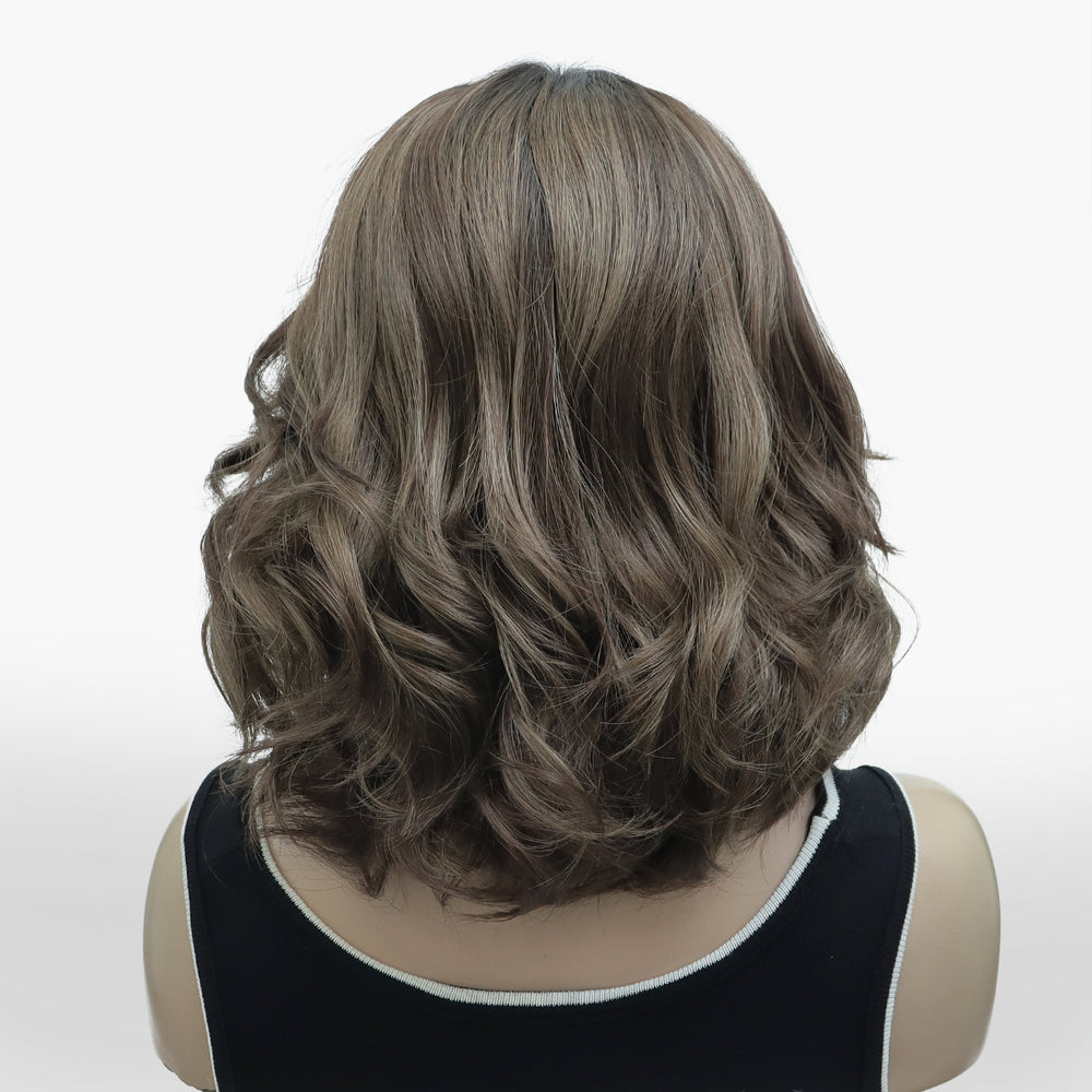 Danica in Espresso Bean | Dark Brown 16" Wavy Lace Front Wig