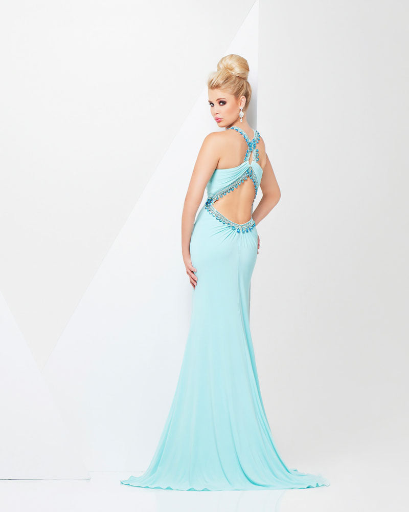 Tony Bowls Paris Jersey Backless Dress 115709 Coral