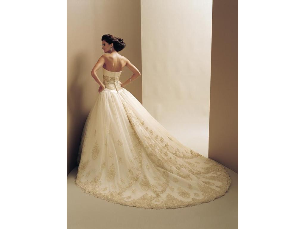 Mon Cheri Wedding Gown Victoria 16202 Spun Gold