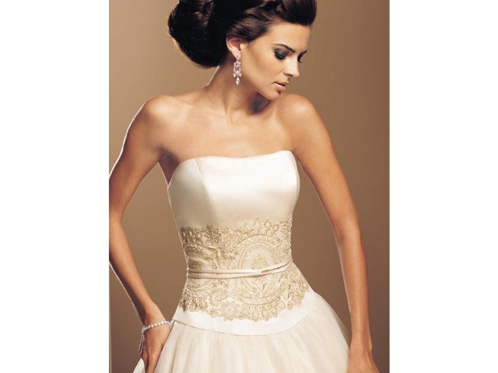 Mon Cheri Wedding Gown Victoria 16202 Spun Gold
