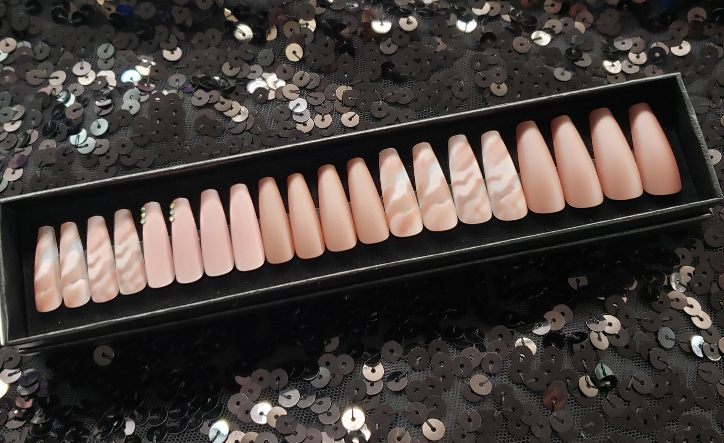 Suede Press On Nail Set