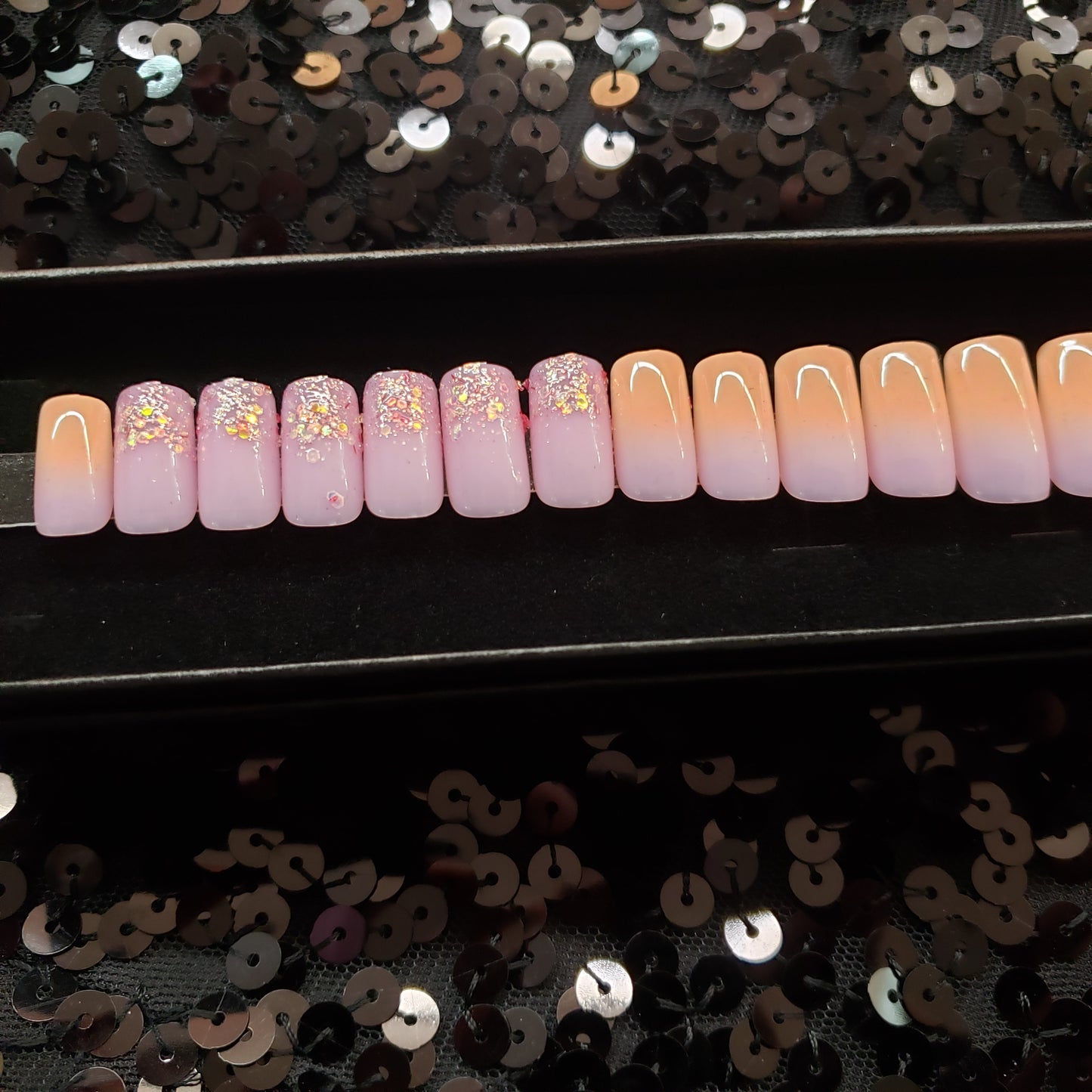 Creamsicle Press On Nail Set