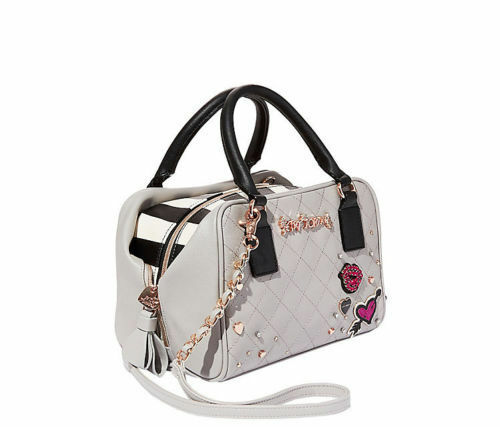 Betsey Johnson Peek A Boo Handbag Grey Unique Weddings by