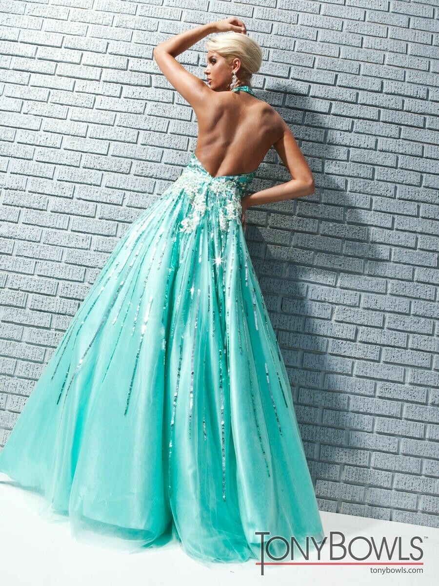 Tony Bowls Ballgown Prom Dress 113539 Aqua