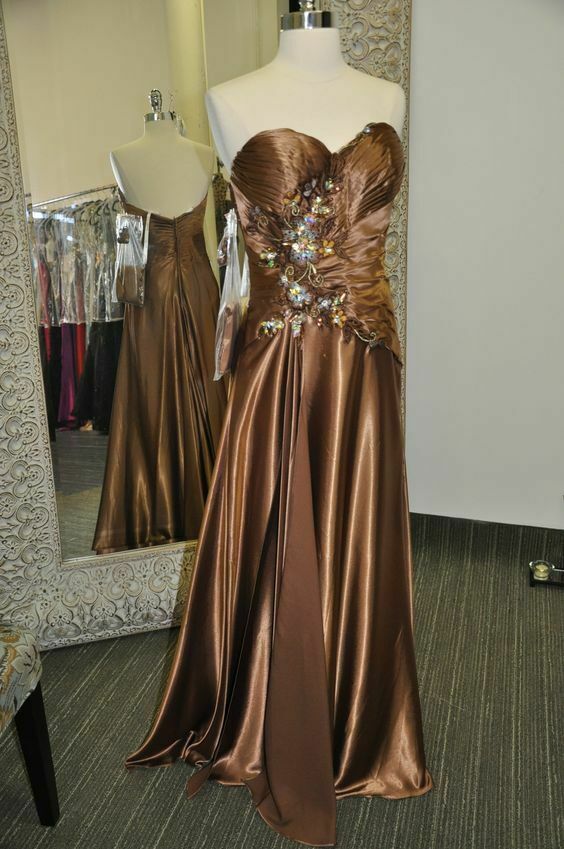 Tony Bowls Grad Prom Dress 111L50 Brown