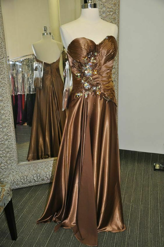Tony Bowls Grad Prom Dress 111L50 Brown