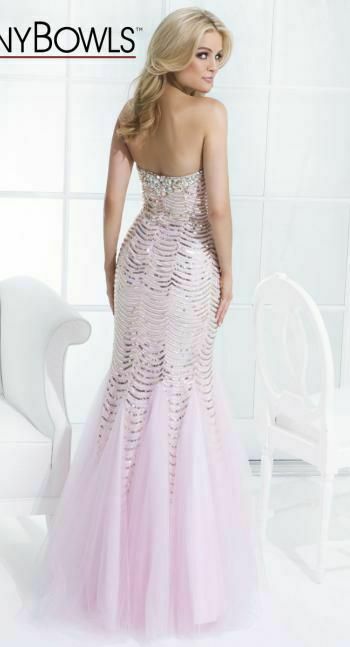 Tony Bowls Beaded Mermaid Prom Dress 114749 Periwinkle