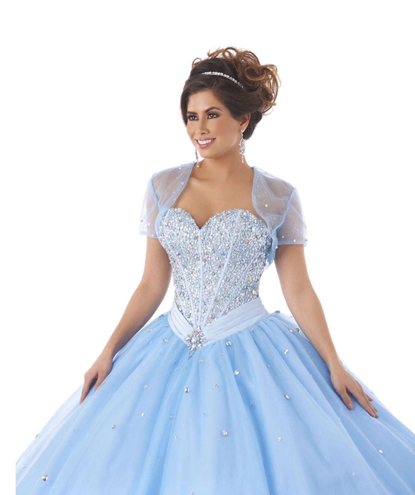 Bonny Bloom Full Tulle Ballgown Quinceañera 5545