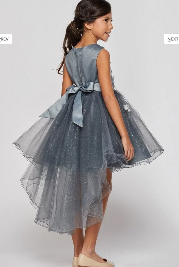 Flower girl best sale dress grey