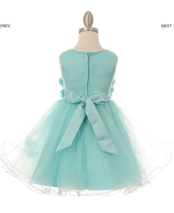 Eggplant Purple Floral Girl's Dress