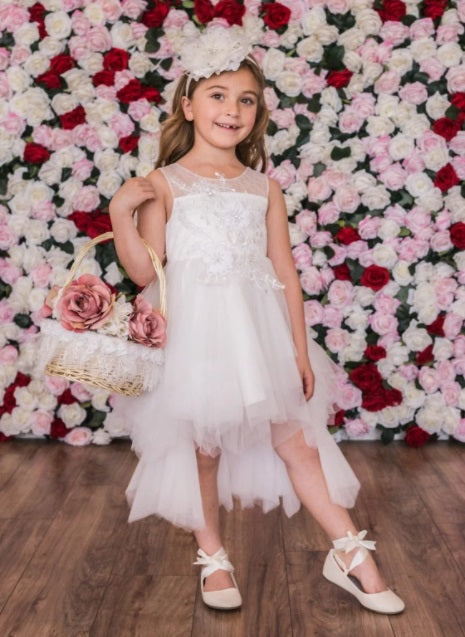 Floral Ruffle Flowergirl Dress