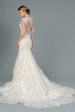 Load image into Gallery viewer, Lace Trumpet Bridal Wedding Gown 35426