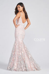 Colette Floral Fit & Flare Gown CL12233