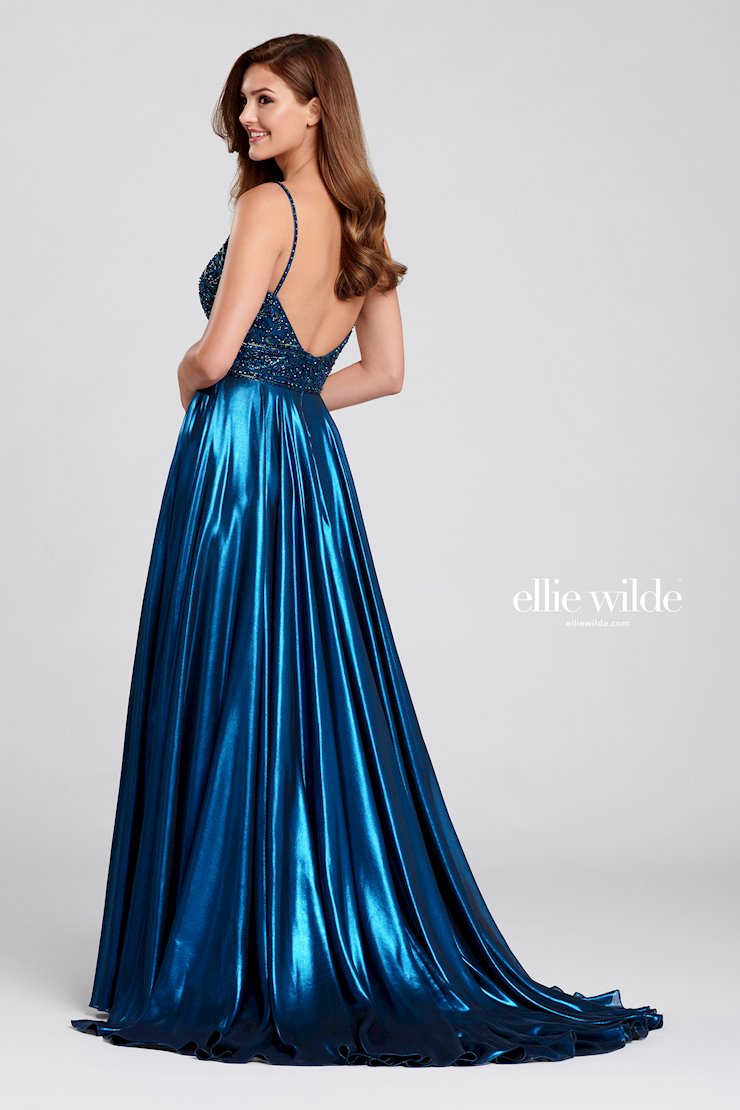 Ellie Wilde Metallic Lame' Gown EW120107