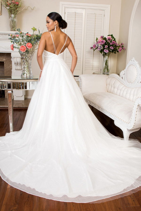 Glitter Tulle Wedding Gown 1973