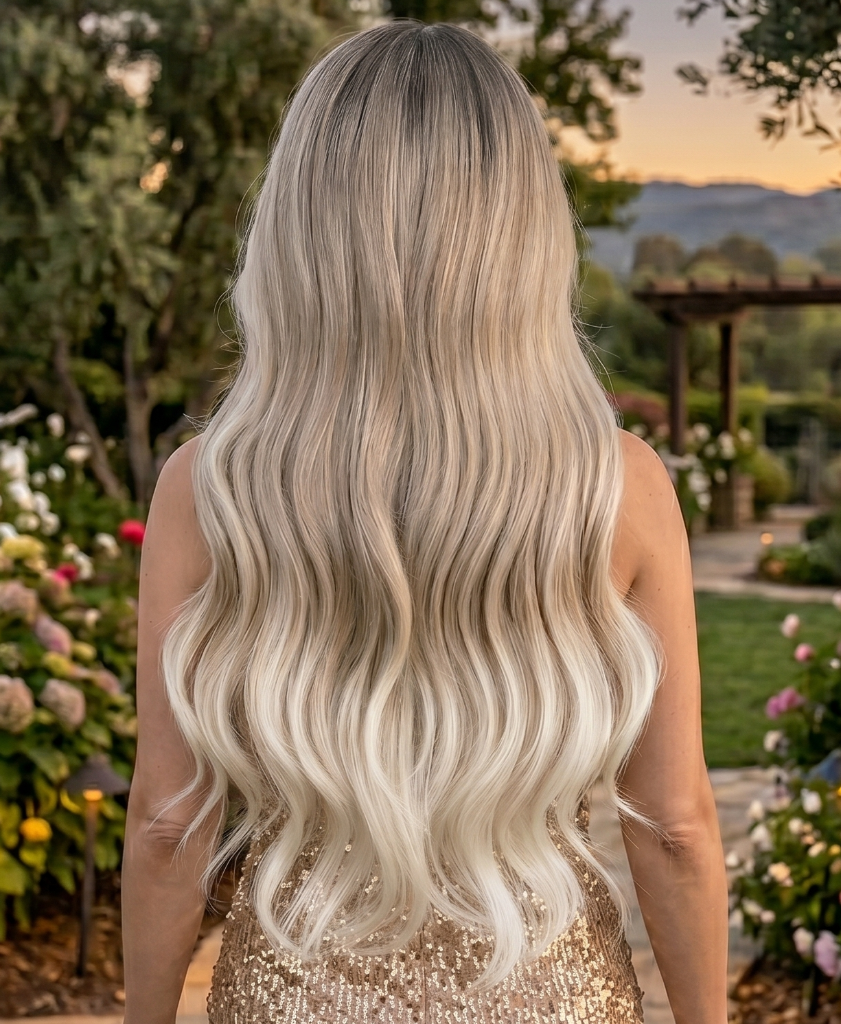 Alexis | Toasted Coconut 26" Long Wavy Lace Front Wig - Image 2