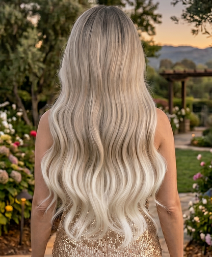 Alexis | Toasted Coconut 26" Long Wavy Lace Front Wig - Image 2