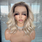 Sammy in Champagne Encore | 14" Wavy Lace Front Wig