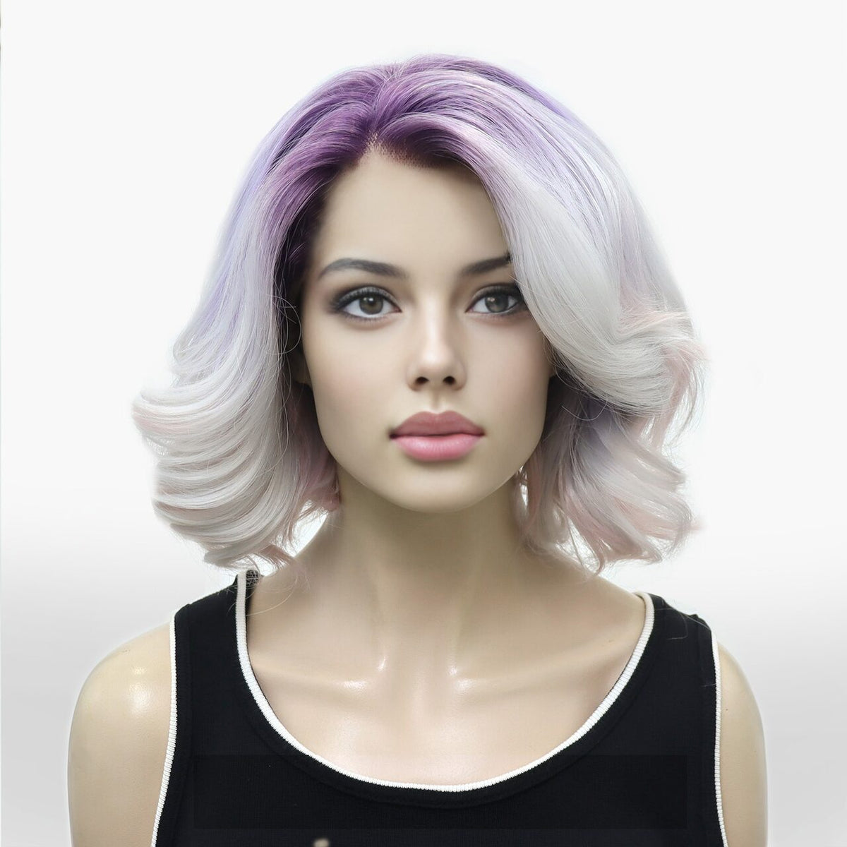Diana in Vanilla Berry Sorbet | 16" Wavy Lace Front Wig
