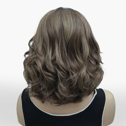 Danica in Espresso Bean | Dark Brown 16" Wavy Lace Front Wig