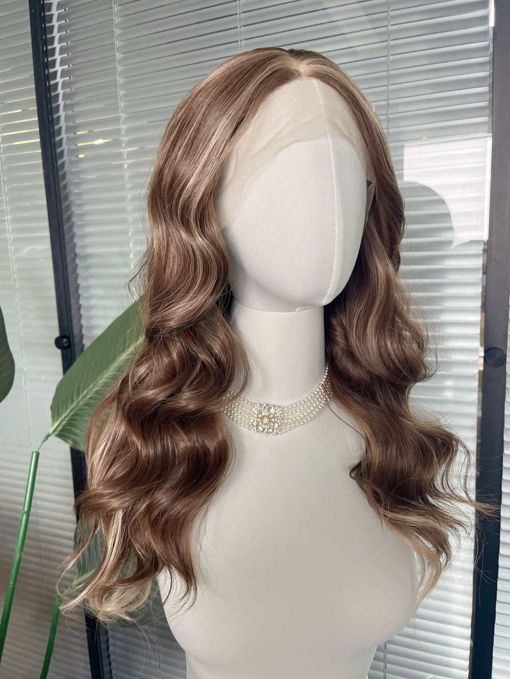 Lilly in Toffee Swirl | 22" Deep Wave Lace Front Wig
