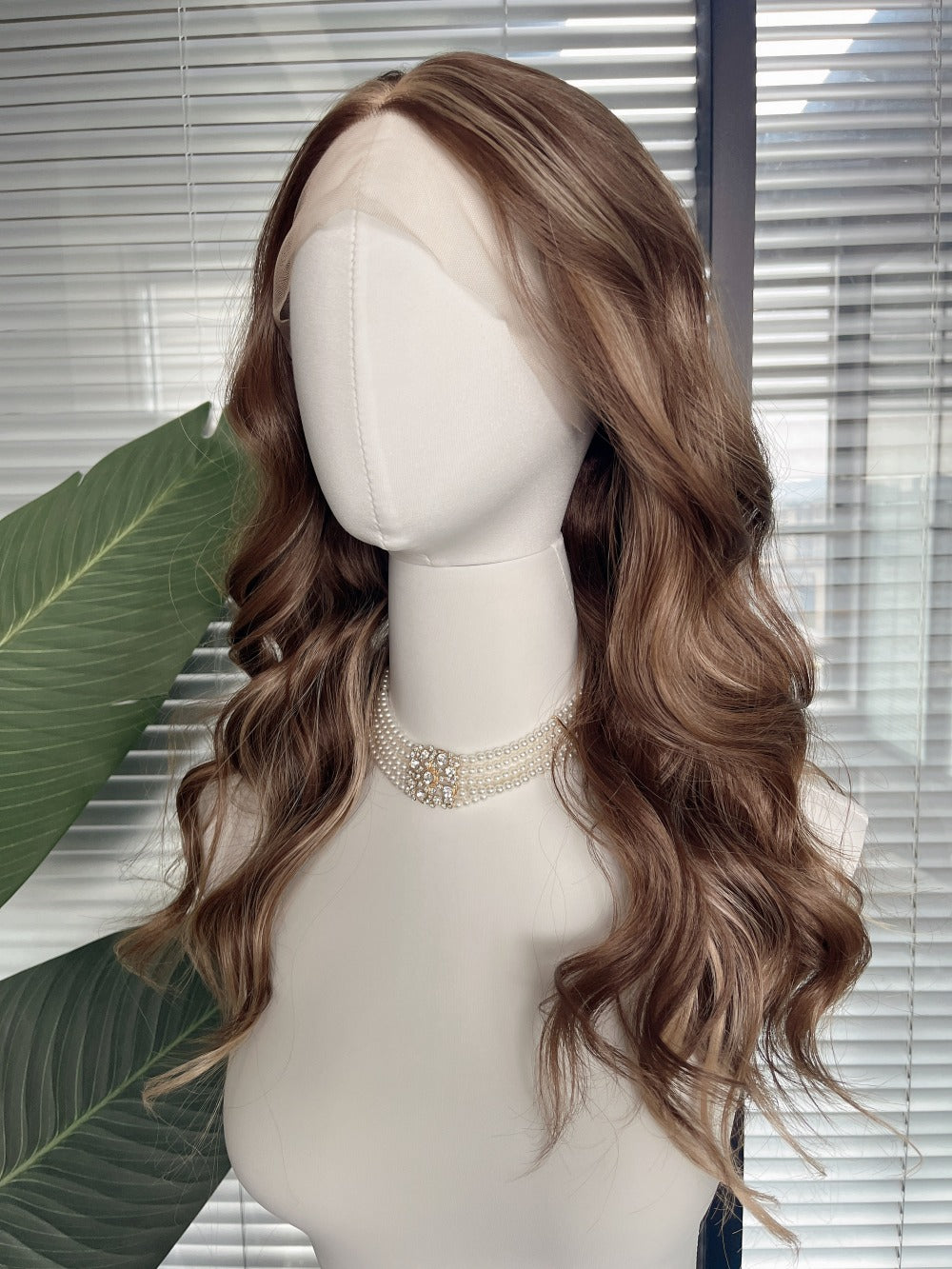 Lilly in Toffee Swirl | 22" Deep Wave Lace Front Wig