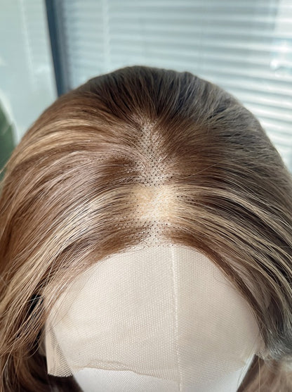 Lilly in Toffee Swirl | 22" Deep Wave Lace Front Wig