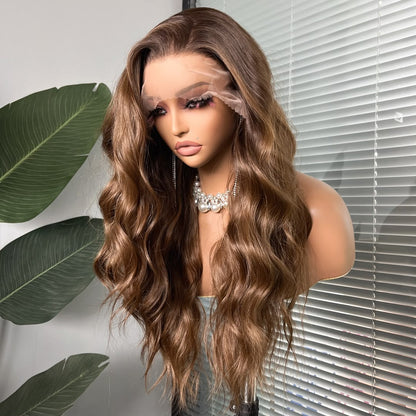 Miley in Hazelnut Glow | 26" Wavy Lace Front Wig
