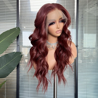 Alani in Fire Cracker | 24" Deep Wavy Lace Front Wig