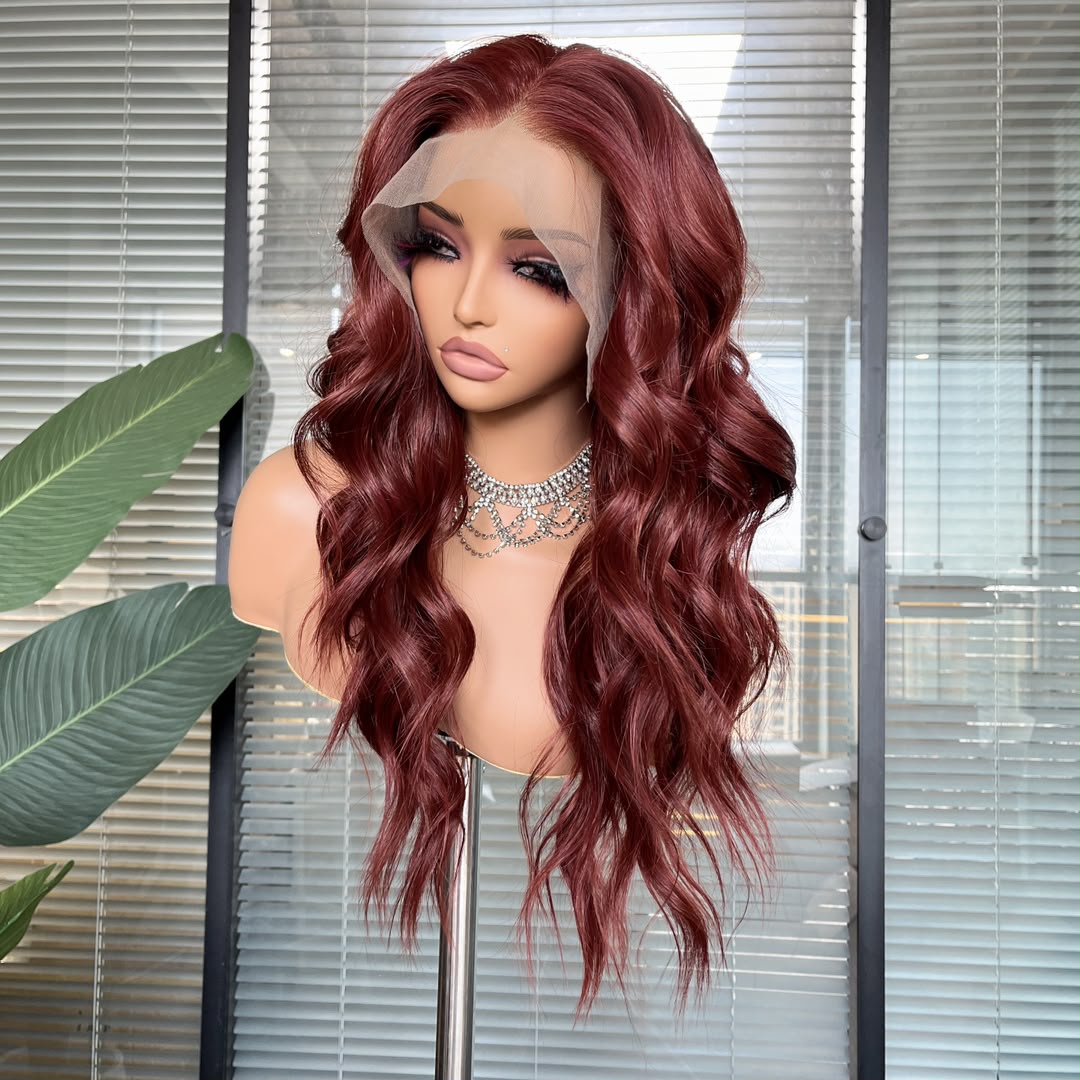 Alani in Fire Cracker | 24" Deep Wavy Lace Front Wig