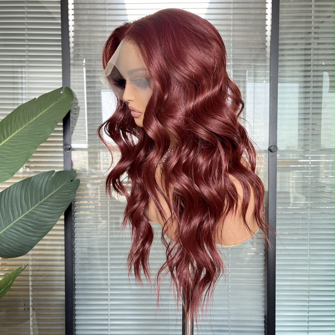 Alani in Fire Cracker | 24" Deep Wavy Lace Front Wig