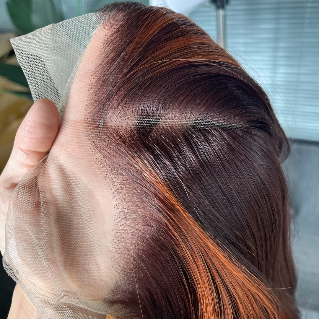 Molly in Copper Ember | 24" Feathered Lace Front Wig