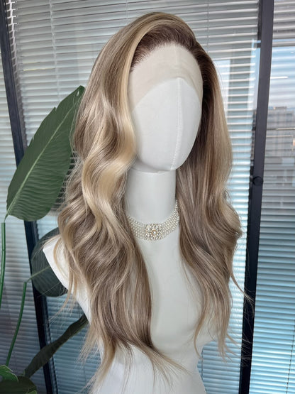 Mila in Caramel Swirl | 24" Wavy Lace Front Wig