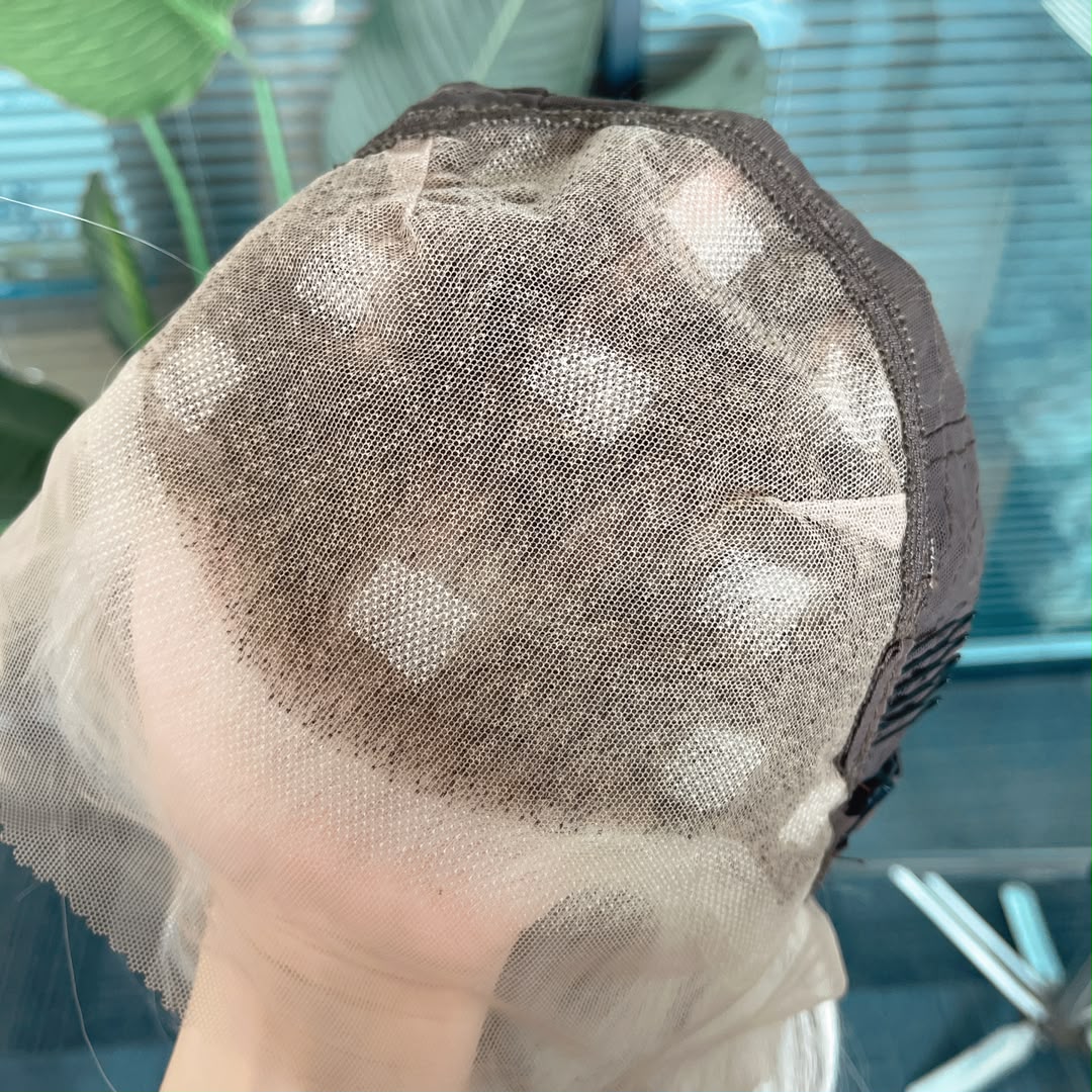 Electra in Midnight Frost | 22" Grey/Brown Wavy Lace Front Wig