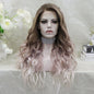 Lennon in Frosted Rose Quartz | 26" Loose Wave Ombre Wig