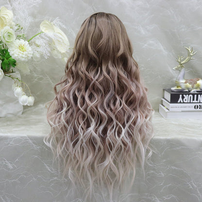 Lennon in Frosted Rose Quartz | 26" Loose Wave Ombre Wig