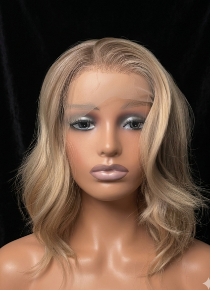 Amber in Sunset Sand | 14" Wavy 13x4 Lace Front Wig