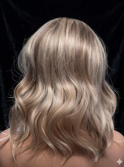 Amber in Sunset Sand | 14" Wavy 13x4 Lace Front Wig