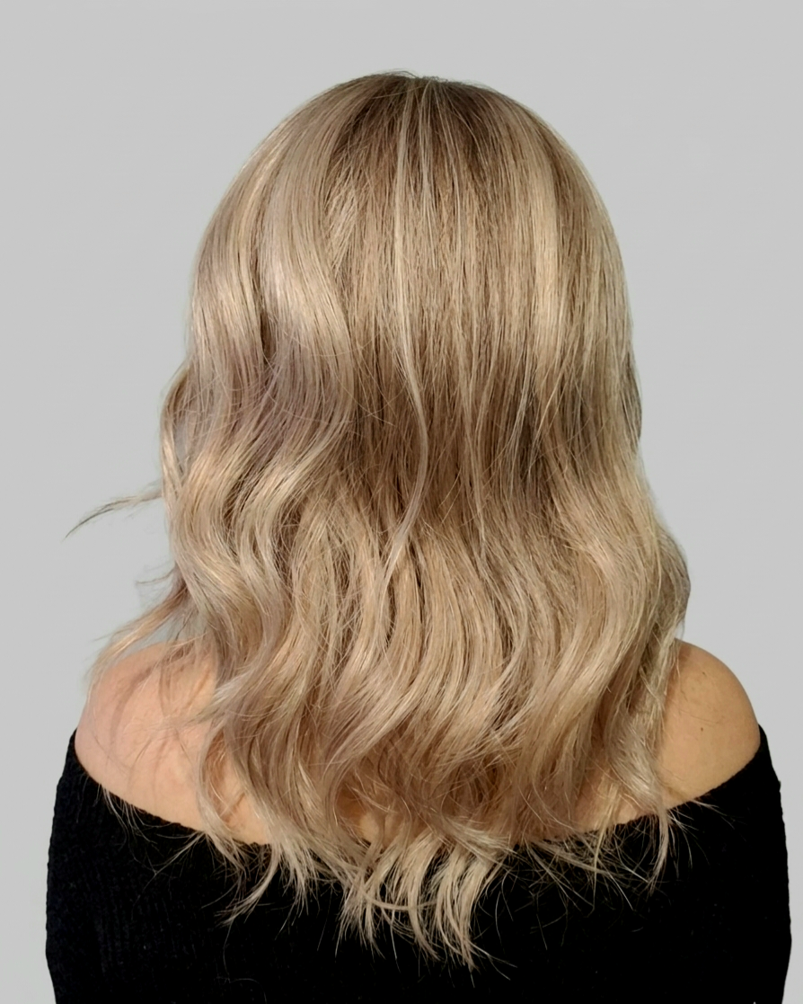 Amber in Sunset Sand | 14" Wavy 13x4 Lace Front Wig