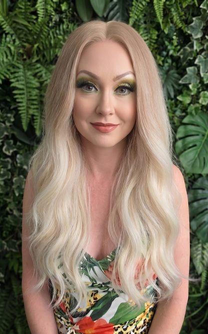 Ellie in Honey Drip | 24" Wavy Blonde Ombre 13x6 Lace Front Wig
