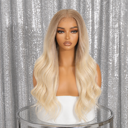 Ellie in Honey Drip | 24" Wavy Blonde Ombre 13x6 Lace Front Wig