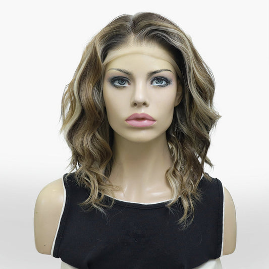Luna in Iced Mochaccino | 16" Wavy Bob Wig