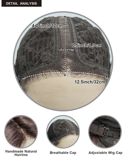 Danica in Espresso Bean | Dark Brown 16" Wavy Lace Front Wig