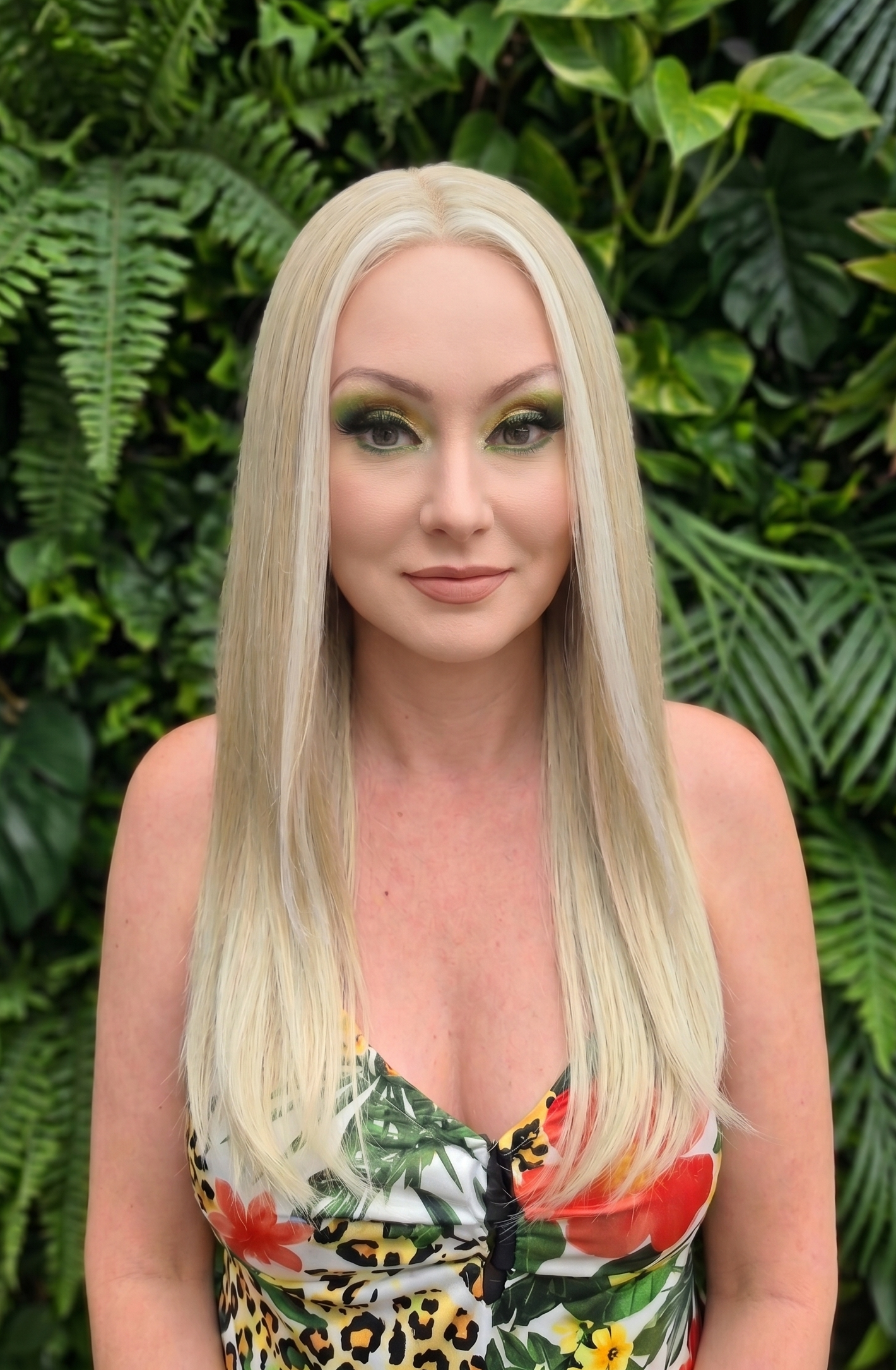 Ivy in Vanilla Bean | 22" Straight Platinum Blonde Lace Front Wig