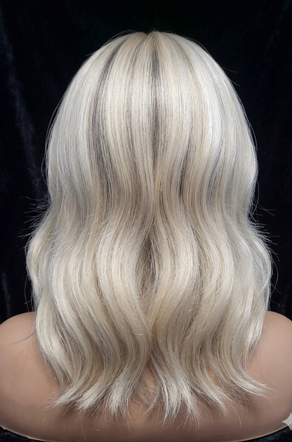 Petra in Moonstone Mist | Blonde Highlighted 13x4 Lace Front Wig