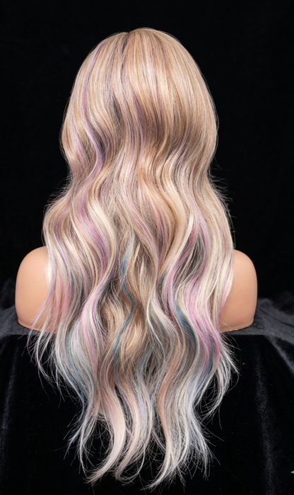 Odessa in Apricot Prism | 22" Pastel Highlight 13x4 Lace Front Wig