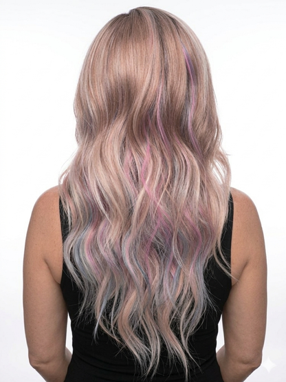 Odessa in Apricot Prism | 22" Pastel Highlight 13x4 Lace Front Wig