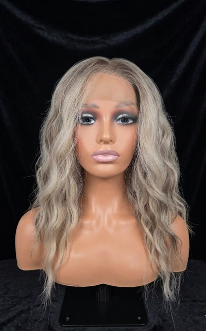 Roxxi in Smoke Show | 14" Water Wave 13x4 Lace Front Wig