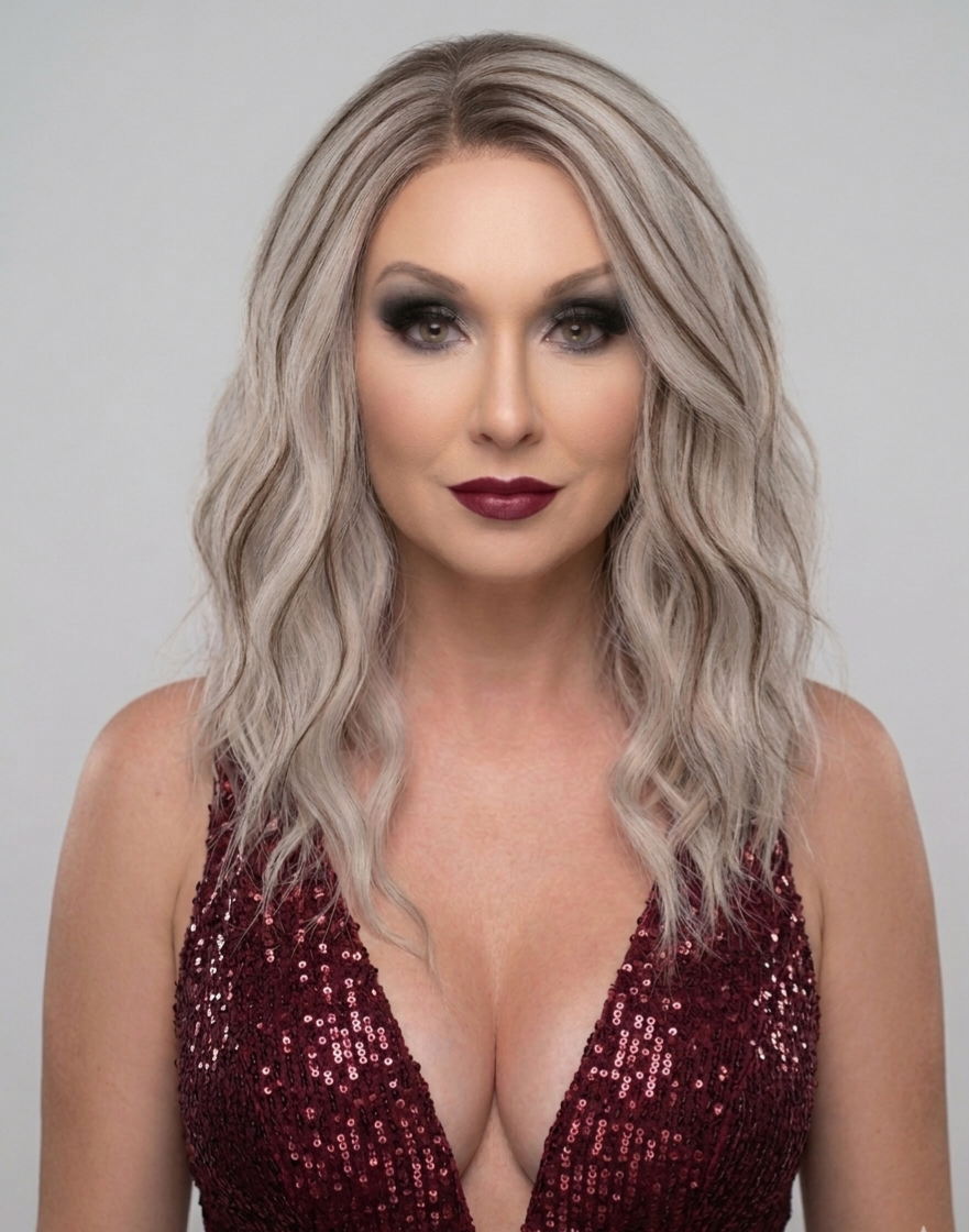 Roxxi in Smoke Show | 14" Water Wave 13x4 Lace Front Wig